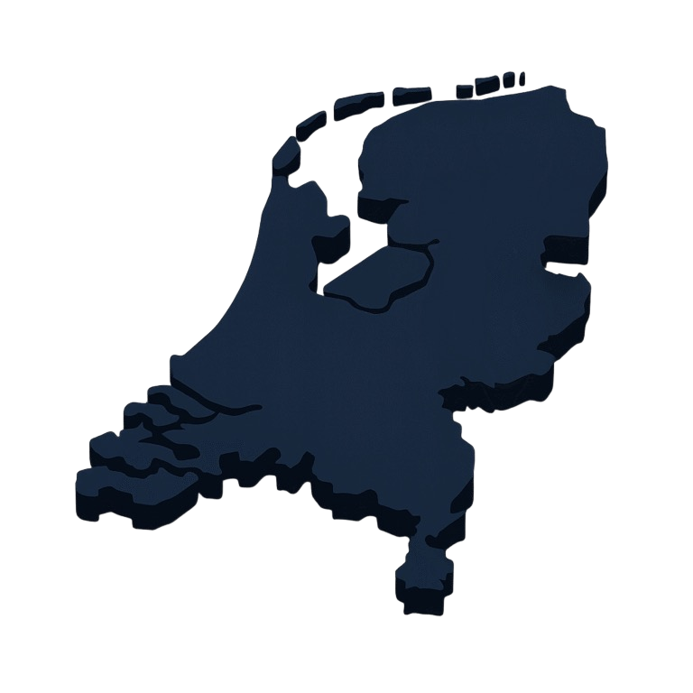 Landkaart van Nederland
